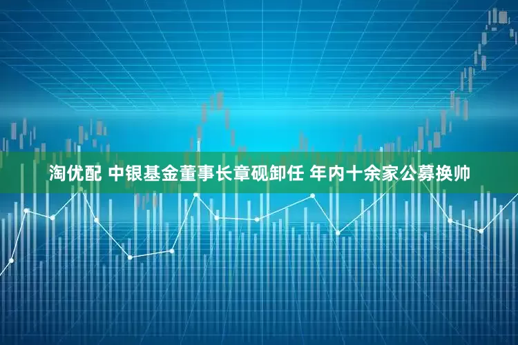 淘优配 中银基金董事长章砚卸任 年内十余家公募换帅
