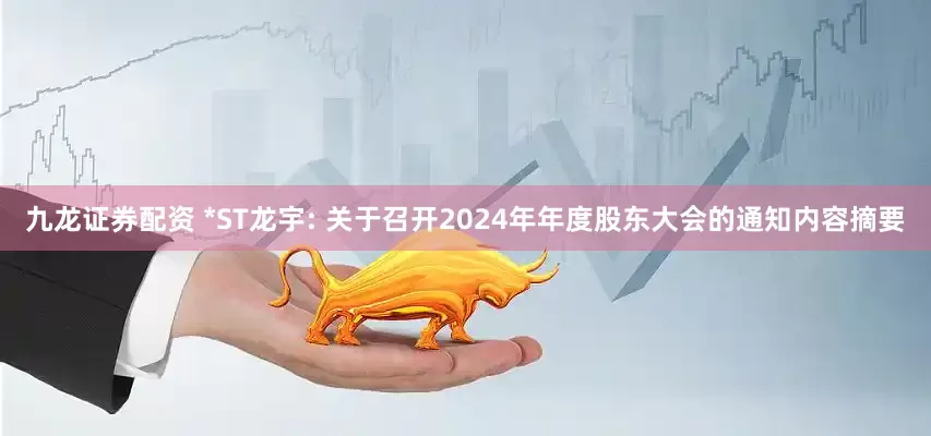 九龙证券配资 *ST龙宇: 关于召开2024年年度股东大会的通知内容摘要